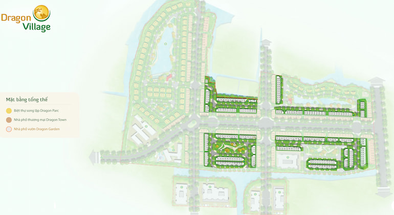 Vị trí nhà phố Dragon Village